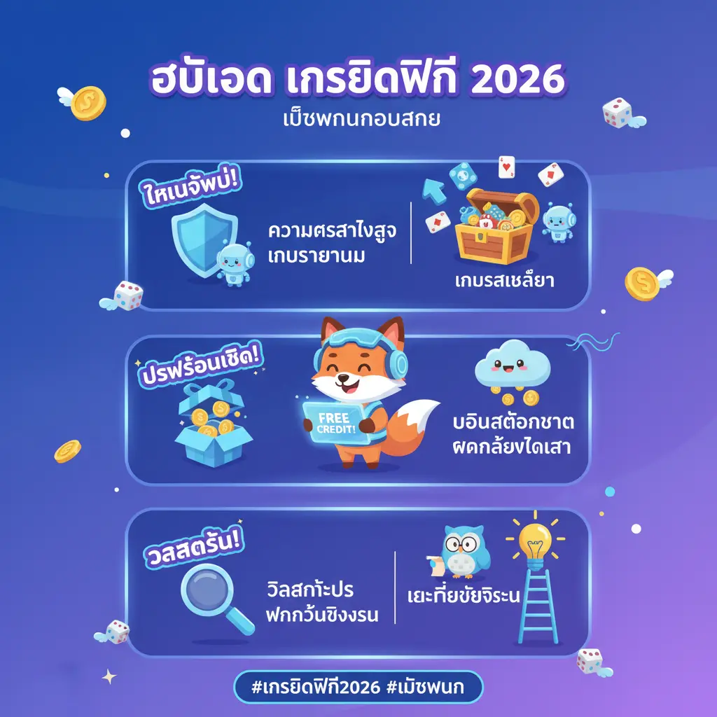 เครดิตฟรี - เครดิตฟรี